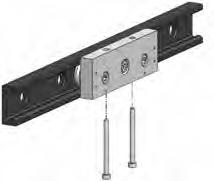 Rail with Countersunk holes Type- S Rail with Counterbored holes Type L Clearance Slider ssembly R sliders for MR and ML rails, have threaded holes parallel with the holes of the rail and aligned