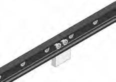 Spliced rails, composed of shorter preselected rails L INR R IL R NG MR and ML rails can be supplied in longer lengths than offered in catalog, by splicing multiple rail segments together.