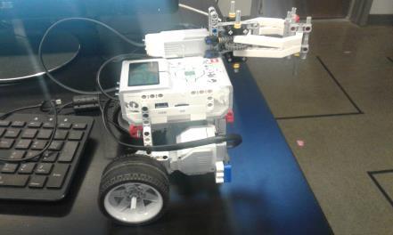 5 Height:7 Pictures of Robot: Main Components: 2 motors (C and