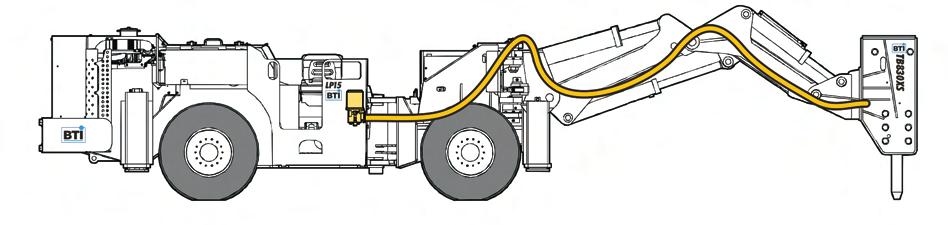 BOOM GREASING SYSTEM OPTIONS Standard Optional Point of Use Point of use grease zerk, no remote greasing points Boom Manual Lube System Manual greasing system, boom only.