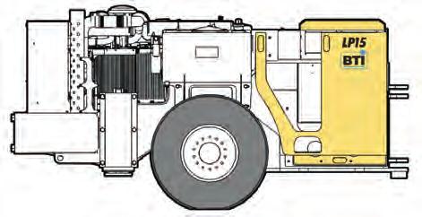 4 ACERT electronic four cylinder, turbocharged, intercooled diesel, Tier III, 127 hp (95 kw) @ 2200 rpm c/w fuel filter and water separator Torque converter: Clark C2000 series Transmission: Clark