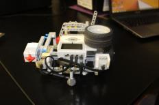 5 Height: 6 Pictures of Robot: Main Components: 2 motors (B, A, and C) to