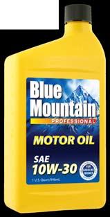 BLUE MOUNTAIN MULTIGRADE MOTOR OIL SAE 5W-20 Blue Mountain Multigrade Motor Oil is recommended for use in all gasoline engines, including turbocharged, in passenger cars, light duty trucks, vans and