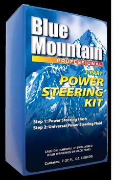 STEERING PRODUCTS Maintain vehicle steering system with the Blue Mountain Professional line of products.