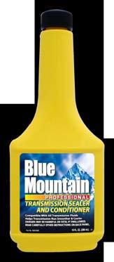 BLUE MOUNTAIN TRANSMISSION FLUSH Quickly and safely removes dirt, varnish and residue from transmission parts.