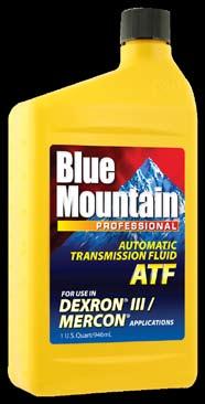 Available Sizes: 946ml (BVT007), 200L (BVT001) BLUE MOUNTAIN DEXRON III / MERCON AUTOMATIC TRANSMISSION FLUID Blue Mountain Professional DEXRON III / MERCON Automatic Transmission Fluid is formulated