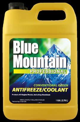 COOLING PRODUCTS From the industry leaders in cooling technology comes Blue Mountain Professional line of Antifreeze/Coolants.
