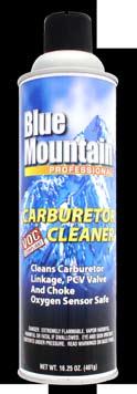 Available Sizes: 473ml (BMSOCC) BLUE MOUNTAIN CARBURETOR CLEANER Removes varnish, sludge and other
