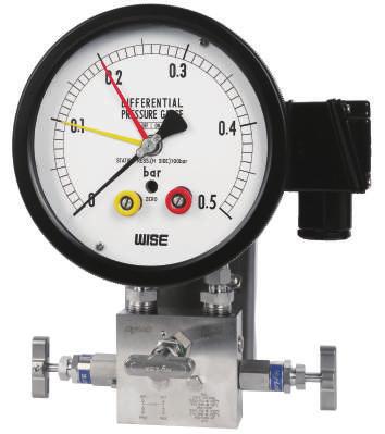 Differential pressure gauge with reed switch Model: P680 series Spec. sheet no.