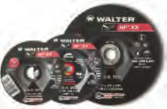 Walter 1/4 HP XX Depressed Center Grinding Wheels Walter 1/8 HP Combo Spin-On High performance cutting and grinding Dia. Thick.