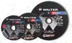 5/64 7/8 11-T 862 27 A-60-10,200 25 COMBO-ZIP Walter Zip Stainless Thin Cut-Off Wheels Walter Zipcut Thin Cut-Off Wheels Dia. Thick.