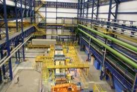 3 M tonnes possible 2 x walking beam reheat furnaces, reversing rougher, coil-box, 7 stand finishing with advanced