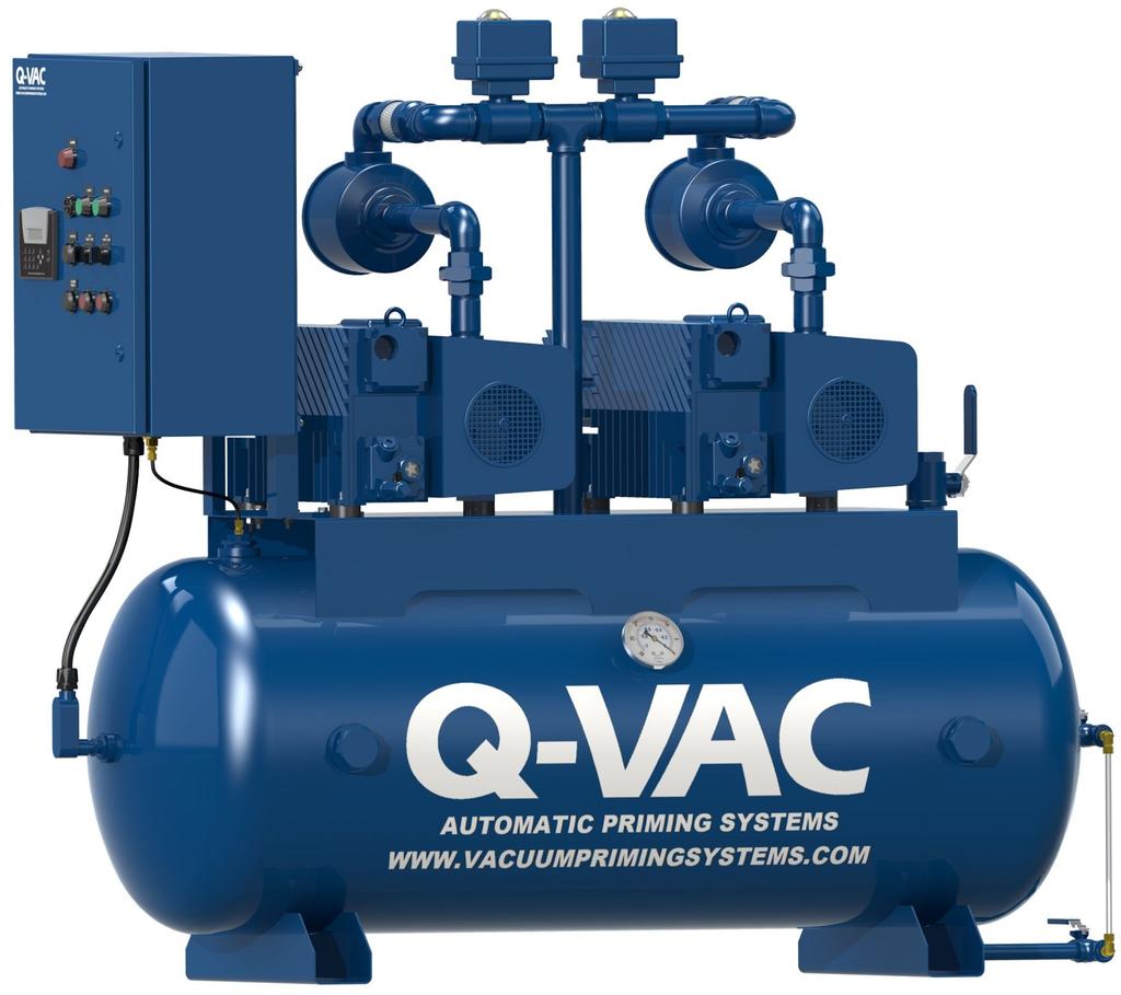 AUTOMATIC PRIMING SYSTEMS The Comprehensive Source for Priming Q-VAC provides a complete line of high quality vacuum priming systems for the municipal, industrial, agricultural, marine, and power