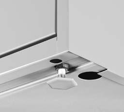 Lock is always located between the 3 rd and 4 th position (except on 1 1 / 2 and 2 high units). 9100 Series Features a center pull and full welded seamless tops to improve strength and appearance.