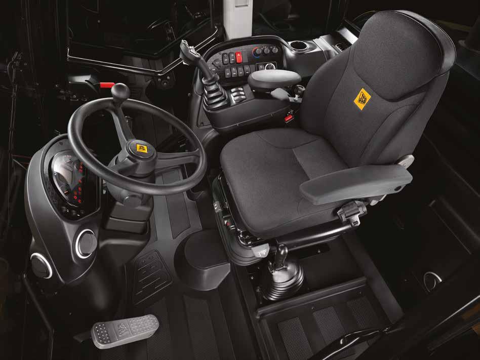 A fully adjustable telescopic steering column allows you to fine tune the driving