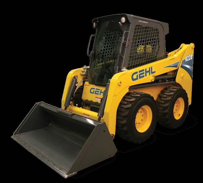skid loaders - COMPLETE RANGE ENCLOSED, PRESSURIZED CAB WITH HEAT AND A/C Optional FRONT &