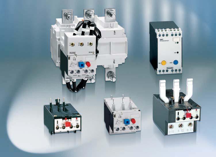 MOTOR PROTECTION RELAYS Thermal overload relays for currents between 0.