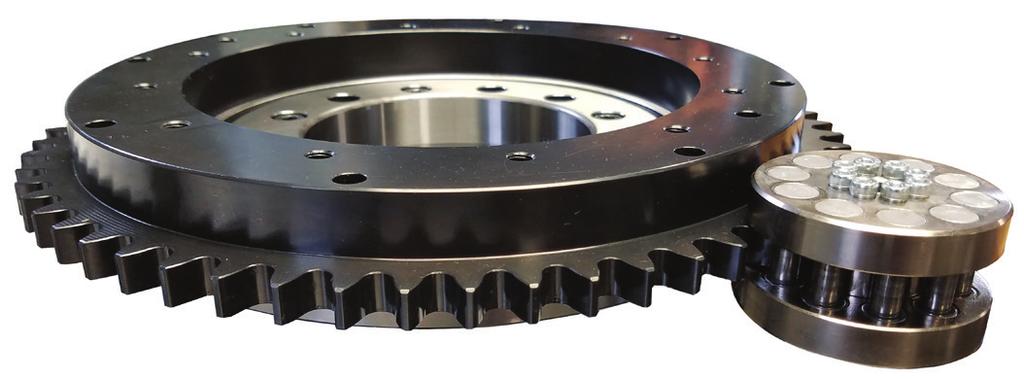 Geared Bearing Selection RPS 25 RPS 32 RPS 40 RPS 4014 Dynamic Max Gear Torque (Nm) Gear OD Size Accuracy # Teeth Dynamic Max Gear Torque (Nm) Gear OD Size Accuracy # Teeth Dynamic Max Gear Torque