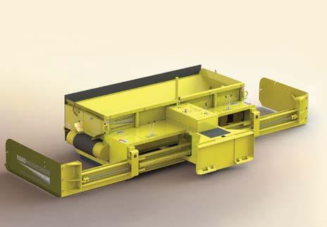 FH MODEL - ILLUSTRATION AND EQUIPMENT 5 1 2 6 3 1. Hopper 6. Shoe In/Out Lever 2. Discharge Opening. Slope Up/Down Lever 9 8 5 4 3. Shoe 4. Adjustable Slope Angle 5. Belt Speed Control Knob 8.