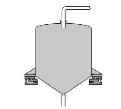 When possible, avoid rigid connections between piping and tanks. Note the clearance between the tank and inlet/outlet piping in Figure 5-25. A flexible boot is used to seal each connection.