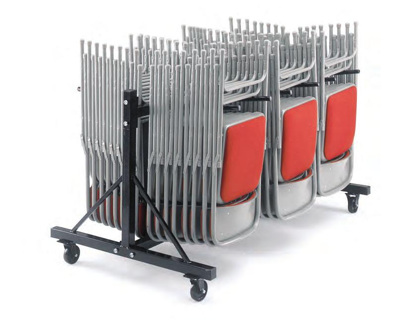 FOLDING CHAIRS TROLLEYS & TABLES L1130mm Fits through a standard internal doorway Recommended for use with two storage straps W470mm H1500mm