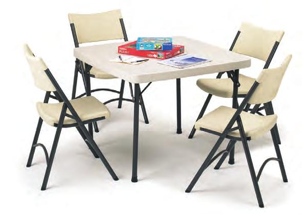 1530mm Diameter Table shown with Comfort Back Steel Folding Chairs See pages 2-7 for Folding Chairs E X C L U S I V E Polyfold Tables Product Code Description TF41370 TF41371 TF41375 TF41376 Circular