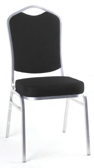 UPHOLSTERED CHAIRS 5 Vesta Chair A simple chair with a slim chrome frame which is angled at the bottom for extra stability and a soft