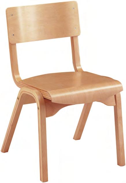 CLASSROOM CHAIRS Beech Chair Strong laminated beech frame with lacquered beech