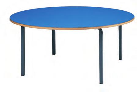 Semi-Circular Tables butted together YELLOW BLUE GREEN RED WHITE LIGHT OAK BEECH Dark Grey Black Corresponding
