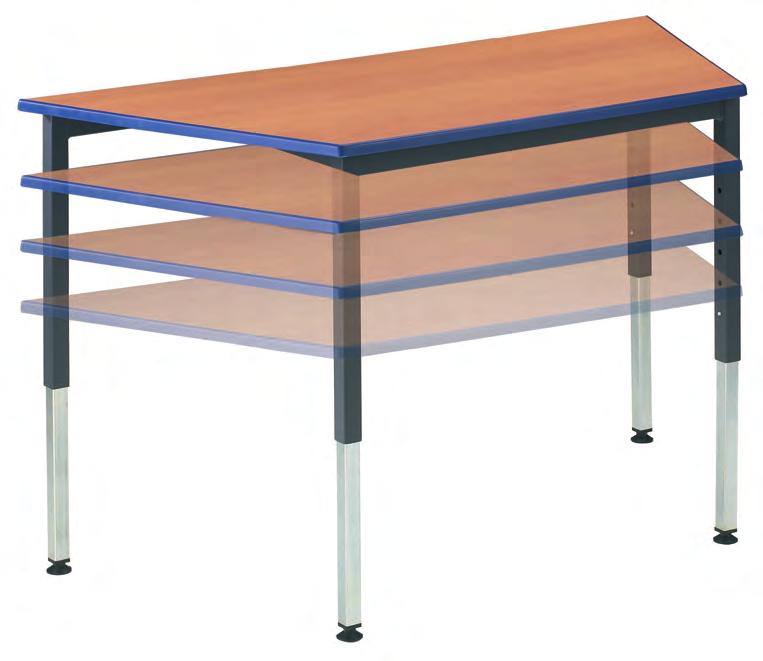 Morleys Height Adjustable Tables An easy to use height adjustable range with a simple push and click system.
