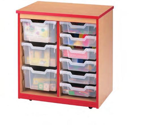 Primary Choice Tray Units Sturdy MFC panels with a choice of chip-resistant PVC edge colours to suit your colour scheme. A wide choice of units are available holding from 6 to 80 trays.