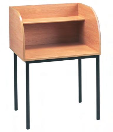 STUDY CARREL 2 Study Carrel Durable carrels with a strong 30mm black frame and 18mm beech melamine panels with PVC edges.