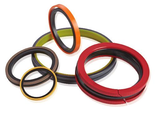 nitrile and fluorocarbon Also available in PTFE, urethane, silicone