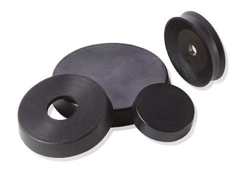 in stock Available in urethane, PTFE, nylon, iron and other materials
