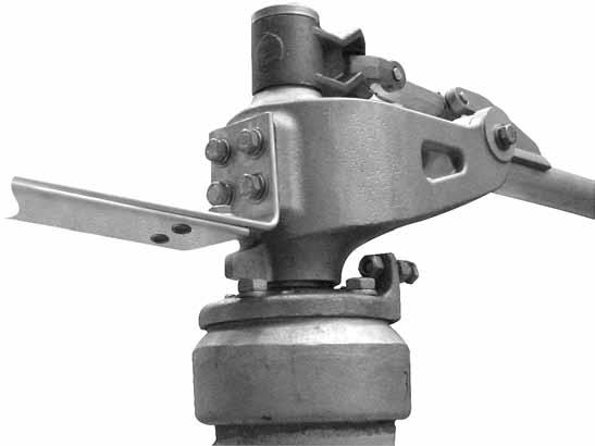d. Attach the interrupter bus to the set of tapped holes on the interrupter, using the two cap screws and lock washers, provided. See Figure 18. Tighten the screws to a torque of 40 to 50 ft.-lbs.