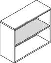 Bookcase PA611X $649.15 36x14x29½ 2-shelf PA612X $1020.18 36x14x66 9/16 5-shelf Note: shaded shelves are adjustable Storage Cabinet w/doors one adjustable shelf PA624X $903.