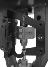 Continue on with the appropriate step 6 below. Air to Open GX Actuators 6. The pneumatic output port on the DVC6215 lines up with the integral GX actuator pneumatic port. See figure 2 17. 7.