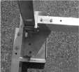Use (4) 3/16 x 2 x 6 long flat bar (shown above) with (6) 3/8 x 2 3/4 bolts and 3/8 whiz nuts to secure