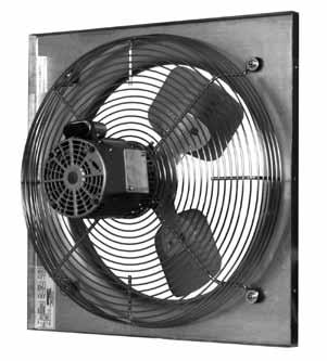 GED SIDEWALL DIRECT DRIVE PROPELLER FAN APPLICATION GED wall propeller fans feature the maximum efficiency, low maintenance and durable, economical operation resulting from the direct drive design.