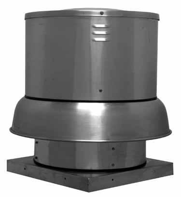 R DB DOWNBLAST BELT DRIVE CENTRIFUGAL ROOF EXHAUSTER APPLICATION Model DB belt drive units are used for the exhaust of relatively clean air from a wide range of commercial, industrial and