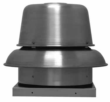 R RED DOWNBLAST DIRECT DRIVE CENTRIFUGAL ROOF EXHAUSTER APPLICATION Model RED direct drive units are used to exhaust air from all types of commercial and institutional buildings such as hospitals and