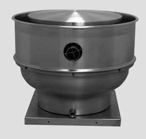 R TXD-UL762 (UL762 for sizes 10-15 only) UPBLAST DIRECT DRIVE CENTRIFUGAL ROOF/SIDEWALL EXHAUSTER FOR RESTAURANT AND GENERAL APPLICATIONS APPLICATION Isolation of the motor from the air stream and