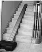 INSTALLATION PROCEDURES Pinnacle 101 Stair Lift B. RAIL INSTALLATION 1: Open the rail box and remove the contents.