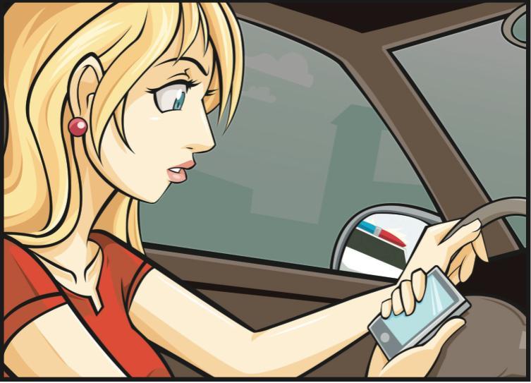 3. Cell phones Cell phones are the biggest distraction among teenage drivers.