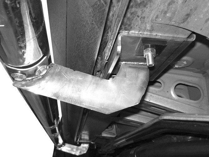 8. Carefully position the passenger Sidebar onto the Mounting s.