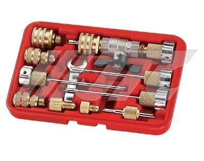 JTC-1360A VALVE CORE REMOVER & INSTALLER TOOL KIT Service valve cores without losing the system charge.