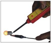 This tool also can test the positive and negative voltage.
