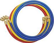 Sets include one blue, one red and one yellow hose Hoses assembled with teflon gaskets, add a -T to the p/n For special length hoses, please inquire STANDARD & HIGH PRESSURE HOSES W/STANDARD FITTINGS