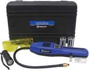 55850 KIT Intella Sense Refrigerant Leak Detector Kit includes: Intella Sense Refrigerant Leak Detector 12 LED UV light (53512-UV) UV safety glasses (92398) 2 D batteries Replacement filters