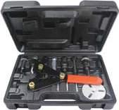 COMPRESSOR SERVICE TOOLS 91000-B DELUXE CLUTCH HUB PULLER/INSTALLER KIT Kit contains a complete offering of A/C compressor clutch hub pullers and installers for GM, Ford, Chrysler and